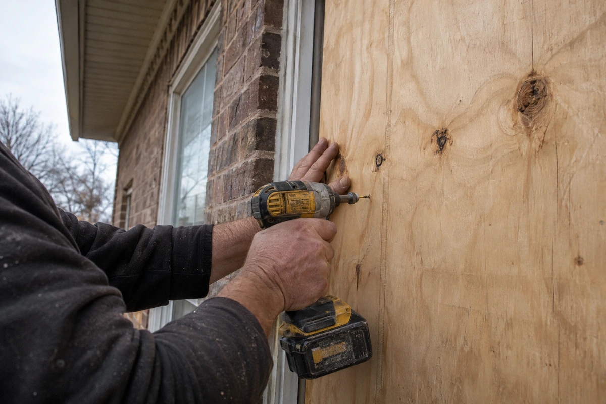Emergency board up contractor